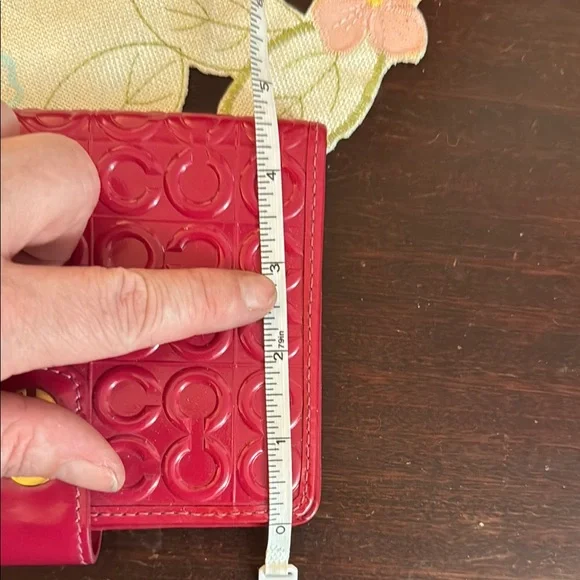 Coach Red-pink Wallet/check book - Picture 7 of 9